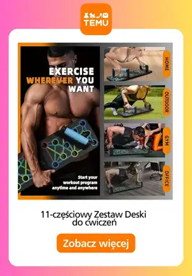 Dzień Kobiet - gazetka promocyjna Temu | Akcesoria fitness na prezent od środy 25.02  - strona 10