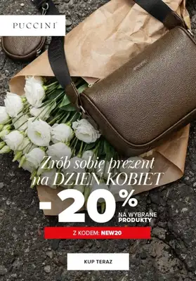 Dzień Kobiet - gazetka promocyjna Puccini | -20% na wybrane produkty na Dzień Kobiet od środy 25.02 