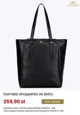 Damska shopperka ze skóry