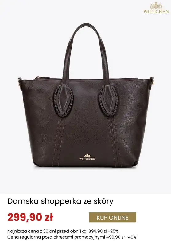 Dzień Kobiet - gazetka promocyjna Wittchen | Torebki na promocji od środy 25.02  - strona 4