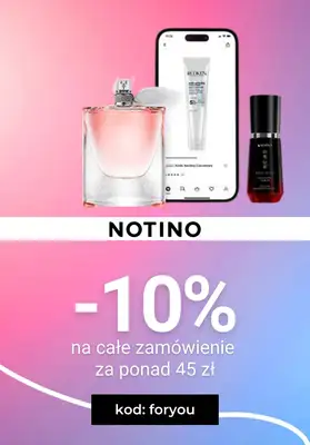 Dzień Kobiet - gazetka promocyjna Notino | -10% na Dzień Kobiet od środy 25.02 do niedzieli 01.03