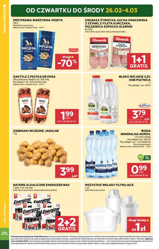 Stokrotka - gazetka promocyjna Gazetka Supermarket od czwartku 26.02 do środy 04.03 - strona 4