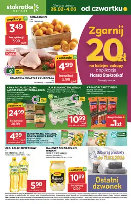 Stokrotka - gazetka promocyjna Gazetka Market od czwartku 26.02 do środy 04.03