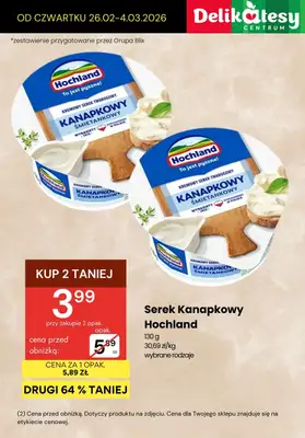 Delikatesy Centrum - gazetka promocyjna Produkty na kanapkę - SPRAWDŻ PROMOCJE! od czwartku 26.02 do środy 04.03 - strona 6