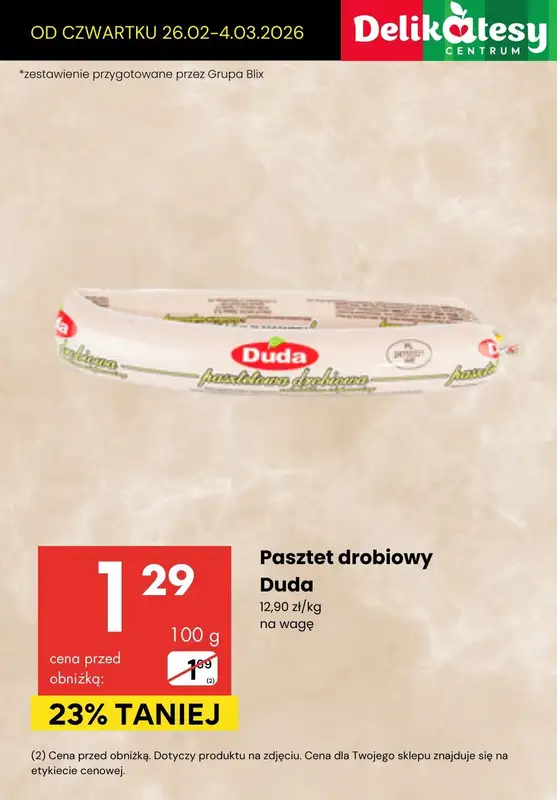 Delikatesy Centrum - gazetka promocyjna Produkty na kanapkę - SPRAWDŻ PROMOCJE! od czwartku 26.02 do środy 04.03 - strona 8