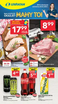 LEWIATAN - gazetka promocyjna Mamy TO w Lewiatanie – Północ od czwartku 26.02 do środy 04.03