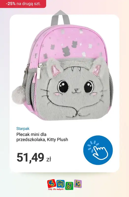 Smyk - gazetka promocyjna Plecaczki, bidony i lunchboxy -25% na drugi produkt od środy 25.02 do środy 04.03 - strona 5