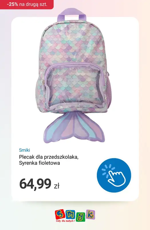 Smyk - gazetka promocyjna Plecaczki, bidony i lunchboxy -25% na drugi produkt od środy 25.02 do środy 04.03 - strona 3