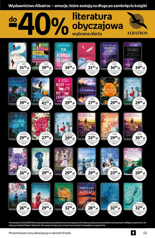 Empik - gazetka promocyjna Tom kultury: książki od środy 25.02 do wtorku 10.03 - strona 13