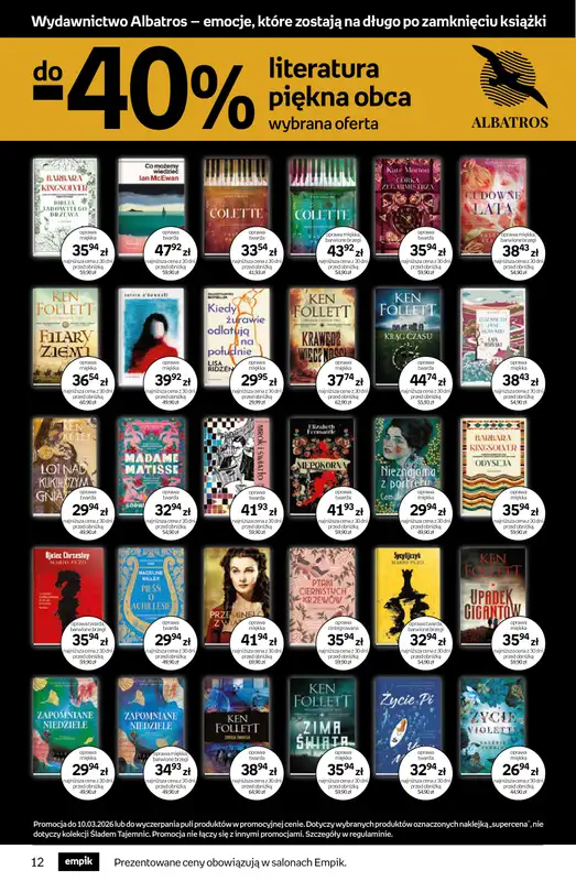 Empik - gazetka promocyjna Tom kultury: książki od środy 25.02 do wtorku 10.03 - strona 12