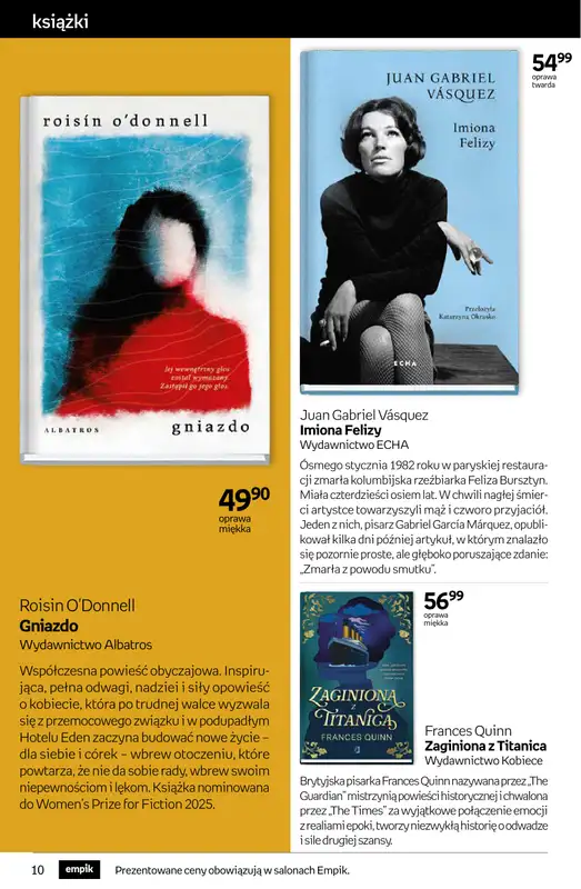 Empik - gazetka promocyjna Tom kultury: książki od środy 25.02 do wtorku 10.03 - strona 10