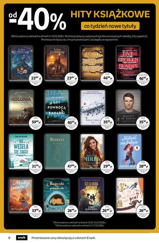 Empik - gazetka promocyjna Tom kultury: książki od środy 25.02 do wtorku 10.03 - strona 6