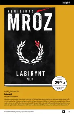 Empik - gazetka promocyjna Tom kultury: książki od środy 25.02 do wtorku 10.03 - strona 21
