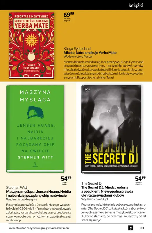 Empik - gazetka promocyjna Tom kultury: książki od środy 25.02 do wtorku 10.03 - strona 33