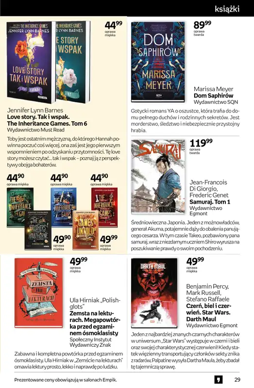 Empik - gazetka promocyjna Tom kultury: książki od środy 25.02 do wtorku 10.03 - strona 29