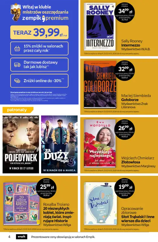 Empik - gazetka promocyjna Tom kultury: książki od środy 25.02 do wtorku 10.03 - strona 4