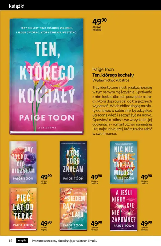 Empik - gazetka promocyjna Tom kultury: książki od środy 25.02 do wtorku 10.03 - strona 14