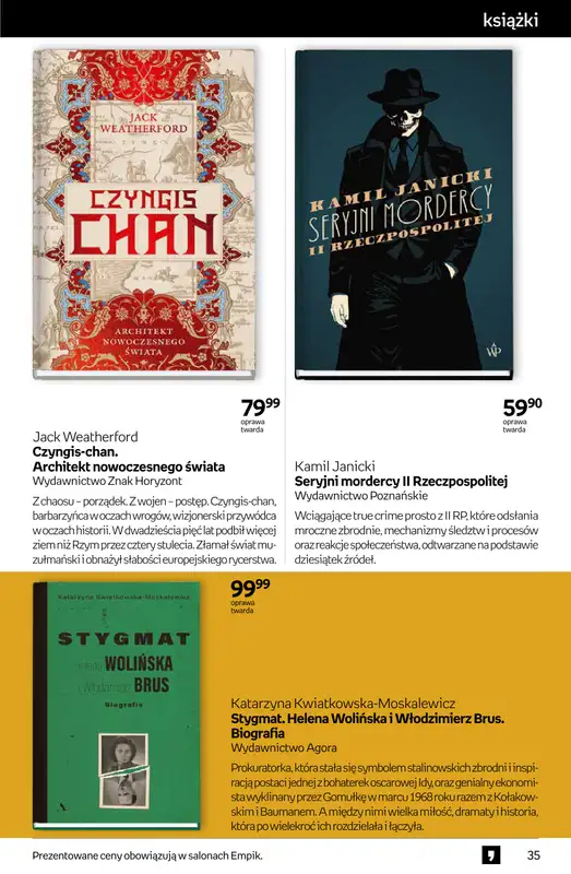 Empik - gazetka promocyjna Tom kultury: książki od środy 25.02 do wtorku 10.03 - strona 35