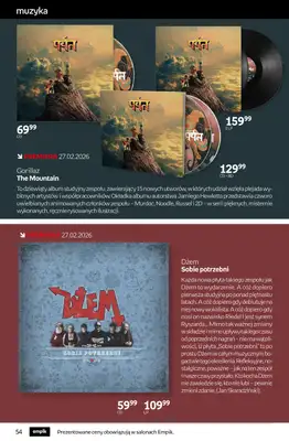 Empik - gazetka promocyjna Tom kultury: muzyka od środy 25.02 do wtorku 10.03 - strona 4