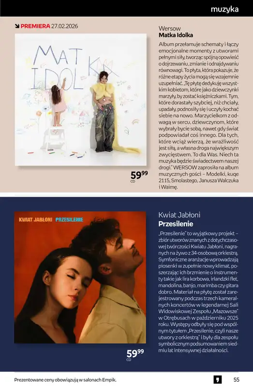 Empik - gazetka promocyjna Tom kultury: muzyka od środy 25.02 do wtorku 10.03 - strona 5