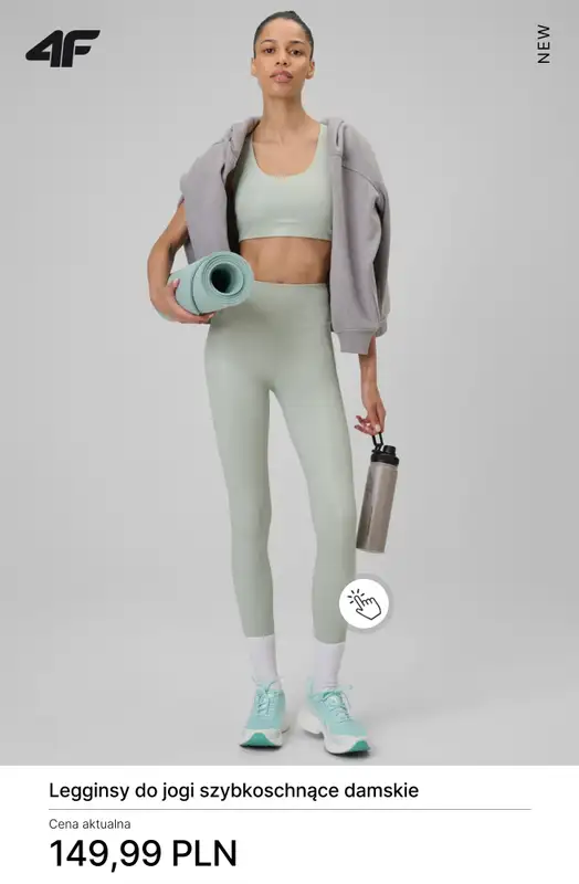 4F - gazetka promocyjna Nowa kolekcja do jogi dla niej od środy 25.02  - strona 9