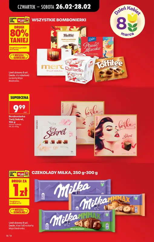 Biedronka - gazetka promocyjna Od czwartku od czwartku 26.02 do środy 04.03 - strona 12