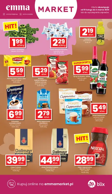 emma MARKET - gazetka promocyjna Gazetka od czwartku 19.02 do środy 04.03 - strona 13