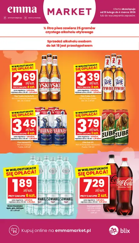 emma MARKET - gazetka promocyjna Gazetka od czwartku 19.02 do środy 04.03 - strona 7