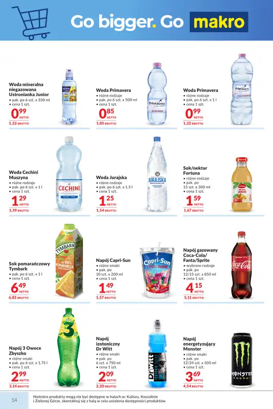 Makro - gazetka promocyjna Mega oferty dla twojego sklepu od wtorku 03.03 do poniedziałku 16.03 - strona 14