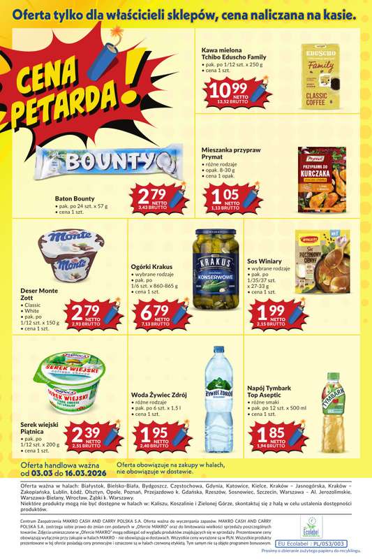 Makro - gazetka promocyjna Mega oferty dla twojego sklepu od wtorku 03.03 do poniedziałku 16.03 - strona 20
