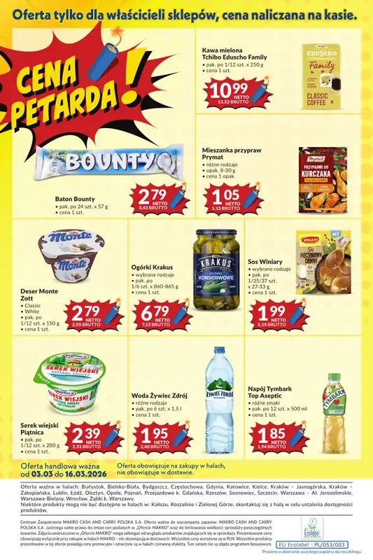 Makro - gazetka promocyjna Mega oferty dla twojego sklepu od wtorku 03.03 do poniedziałku 16.03 - strona 20
