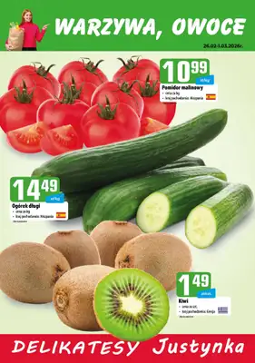 Delikatesy Justynka - gazetka promocyjna Plakaty promocyjne od czwartku 26.02 do niedzieli 01.03 - strona 2