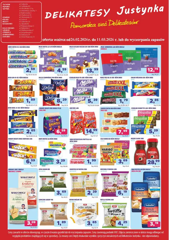 Delikatesy Justynka - gazetka promocyjna Gazetka od czwartku 26.02 do środy 11.03 - strona 5