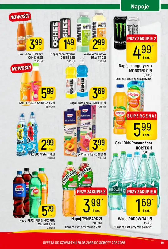 Delikatesy Piotruś Pan - gazetka promocyjna Gazetka od czwartku 26.02 do soboty 07.03 - strona 25