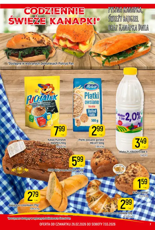 Delikatesy Piotruś Pan - gazetka promocyjna Gazetka od czwartku 26.02 do soboty 07.03 - strona 7