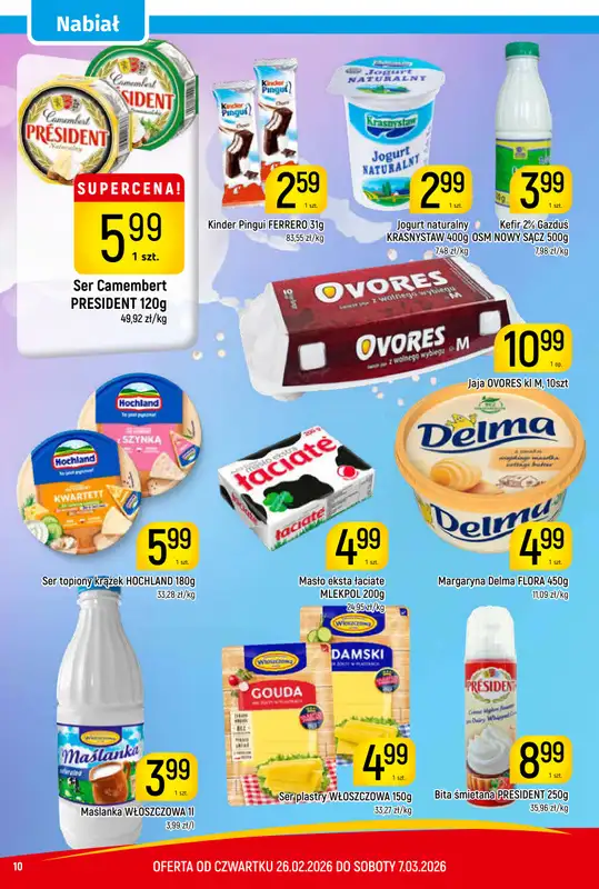 Delikatesy Piotruś Pan - gazetka promocyjna Gazetka od czwartku 26.02 do soboty 07.03 - strona 10