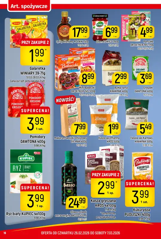 Delikatesy Piotruś Pan - gazetka promocyjna Gazetka od czwartku 26.02 do soboty 07.03 - strona 16
