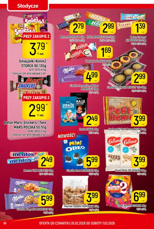 Delikatesy Piotruś Pan - gazetka promocyjna Gazetka od czwartku 26.02 do soboty 07.03 - strona 20