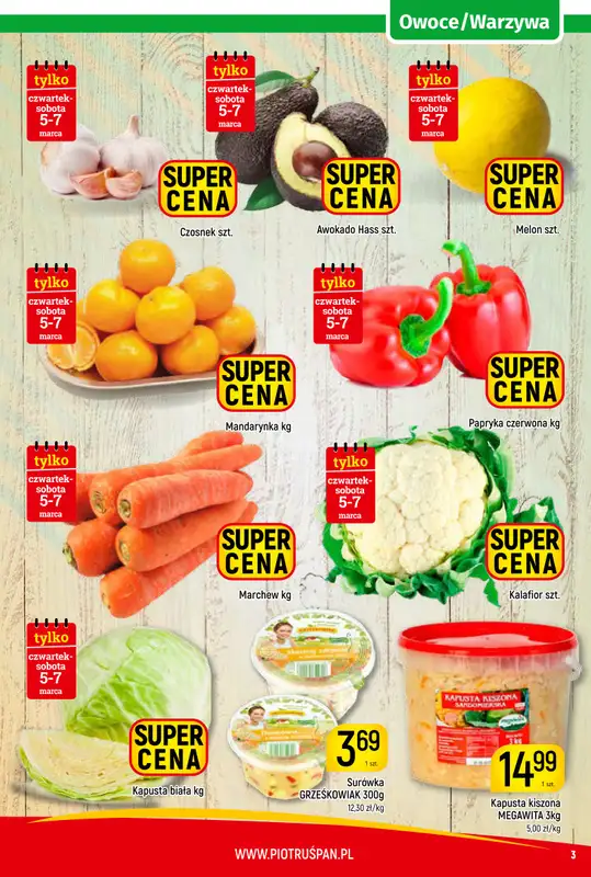 Delikatesy Piotruś Pan - gazetka promocyjna Gazetka od czwartku 26.02 do soboty 07.03 - strona 3