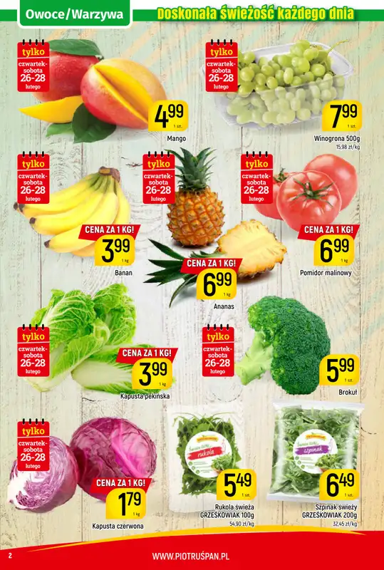 Delikatesy Piotruś Pan - gazetka promocyjna Gazetka od czwartku 26.02 do soboty 07.03 - strona 2
