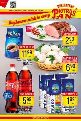 Delikatesy Piotruś Pan - gazetka promocyjna Gazetka od czwartku 26.02 do soboty 07.03