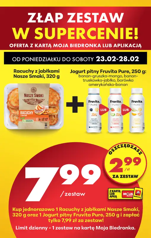 Biedronka - gazetka promocyjna Od poniedziałku, Z ladą tradycyjną od poniedziałku 23.02 do soboty 28.02 - strona 85