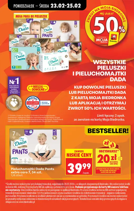 Biedronka - gazetka promocyjna Od poniedziałku, Z ladą tradycyjną od poniedziałku 23.02 do soboty 28.02 - strona 7