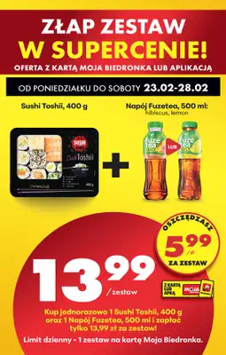 Biedronka - gazetka promocyjna Od poniedziałku, Z ladą tradycyjną od poniedziałku 23.02 do soboty 28.02 - strona 86