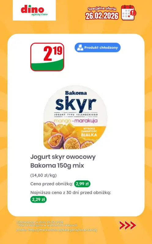 Dino - gazetka promocyjna Specjalna oferta na 26.02.2026 - promocje spoza gazetki od czwartku 26.02 do czwartku 26.02 - strona 5