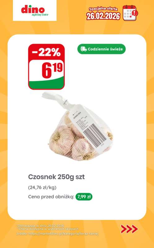 Dino - gazetka promocyjna Specjalna oferta na 26.02.2026 - promocje spoza gazetki od czwartku 26.02 do czwartku 26.02 - strona 8