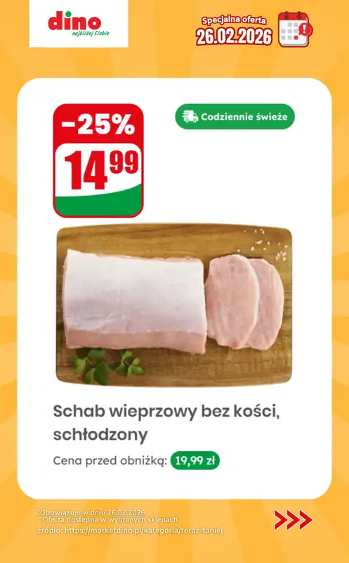 Dino - gazetka promocyjna Specjalna oferta na 26.02.2026 - promocje spoza gazetki od czwartku 26.02 do czwartku 26.02 - strona 7