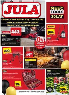 Jula - gazetka promocyjna Gazetka od czwartku 26.02 do środy 18.03