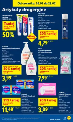 Lidl - gazetka promocyjna Oferta od czwartku od czwartku 26.02 do soboty 28.02 - strona 51