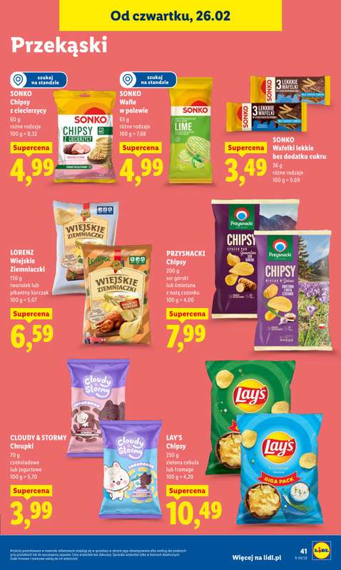 Lidl - gazetka promocyjna Oferta od czwartku od czwartku 26.02 do soboty 28.02 - strona 41